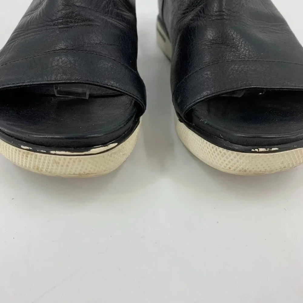 Eileen Fisher Women's Cover 2 Leather Open Toe Platform‎ Sandals Size 6.5